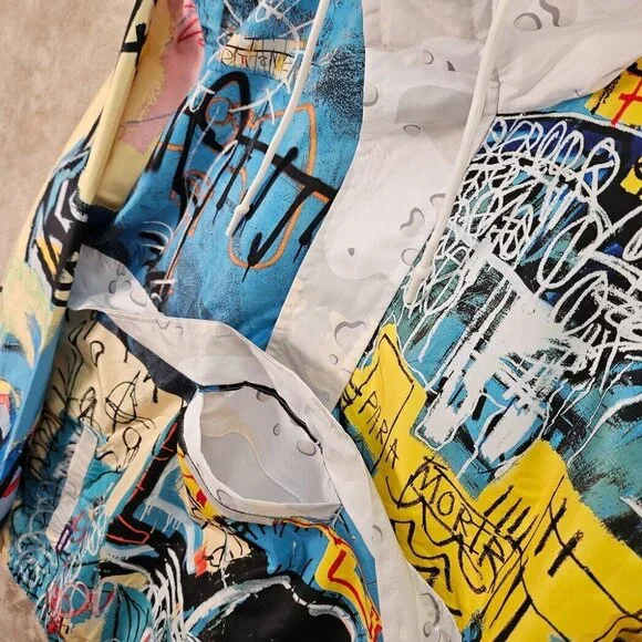 NWT Jean-Michel Basquiat X Members Only Jacket Anorak Windbreaker Mens Size L - Picture 8 of 16